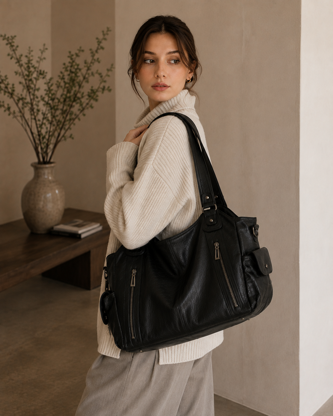 Greta - bolso tote con bolsillos - Maniere